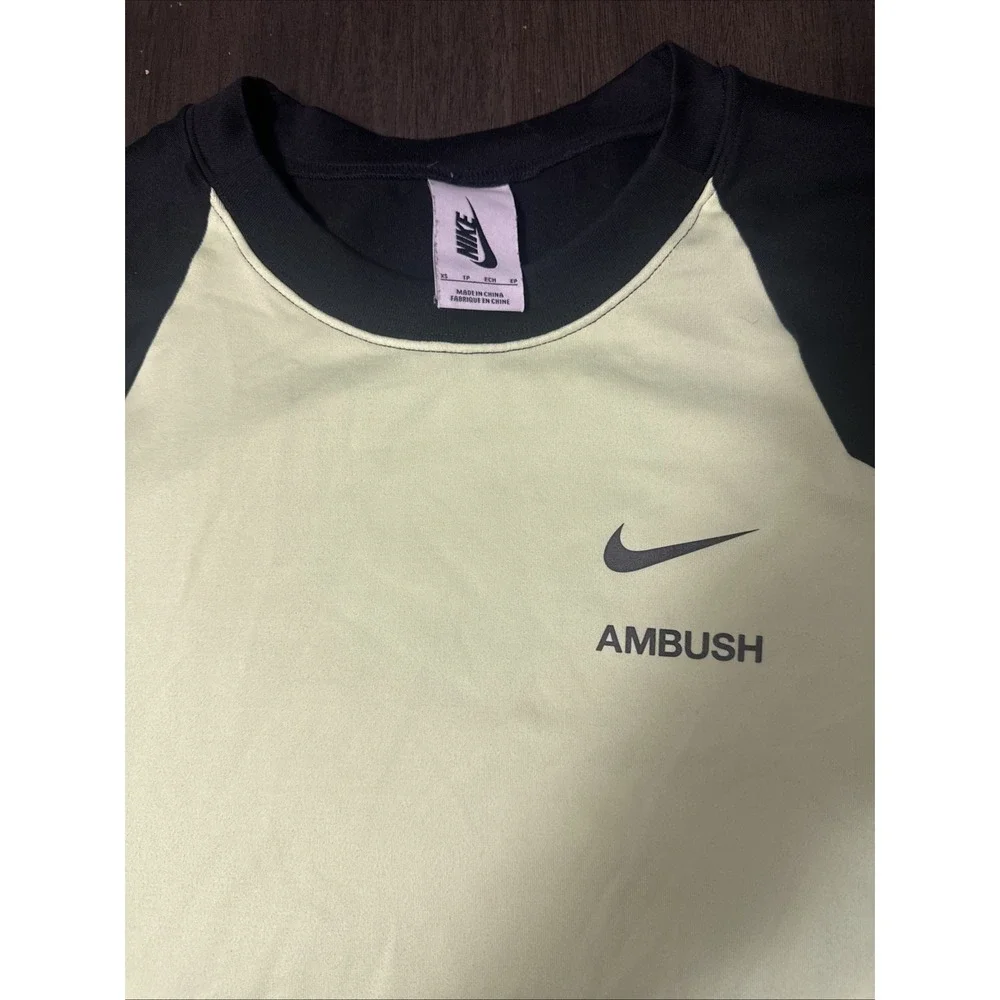 Nike x Ambush Short Sleeve T-Shirt ghost Green Size XS